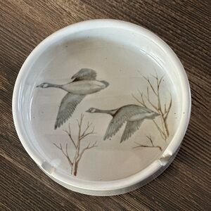 Ashtray flying honkers wildlife duck farmhouse decor